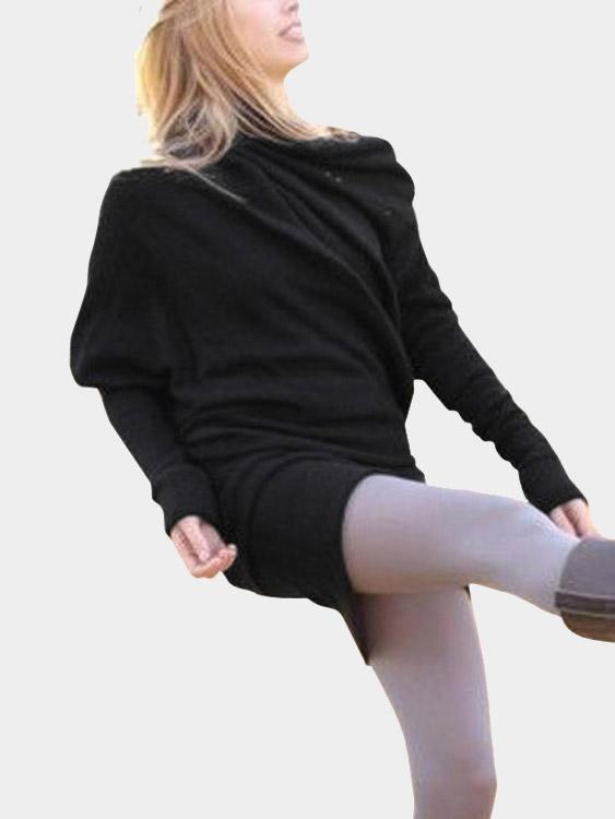 NEW FEELING Womens Black Casual Dresses