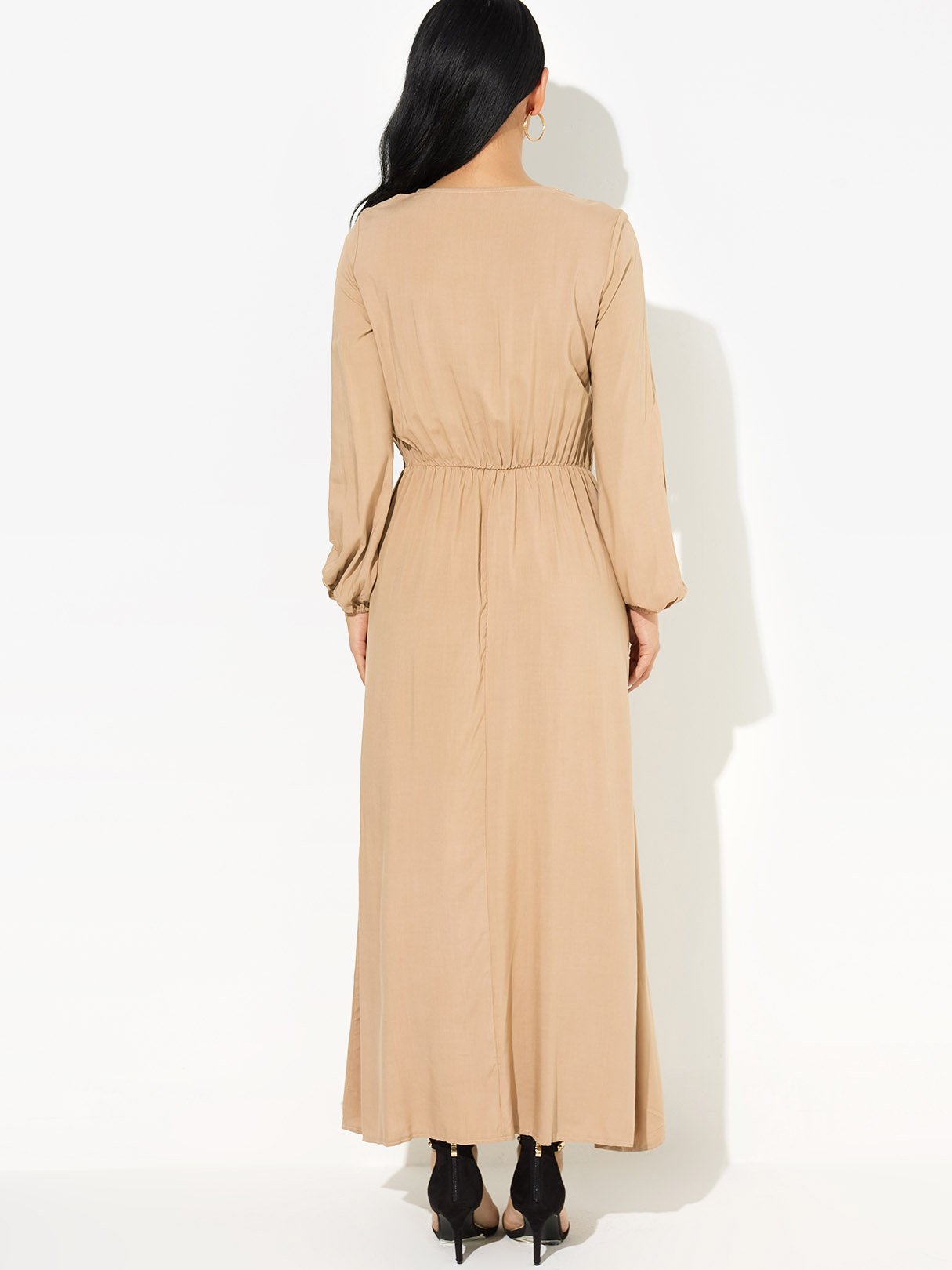 NEW FEELING Womens Khaki Maxi Dresses