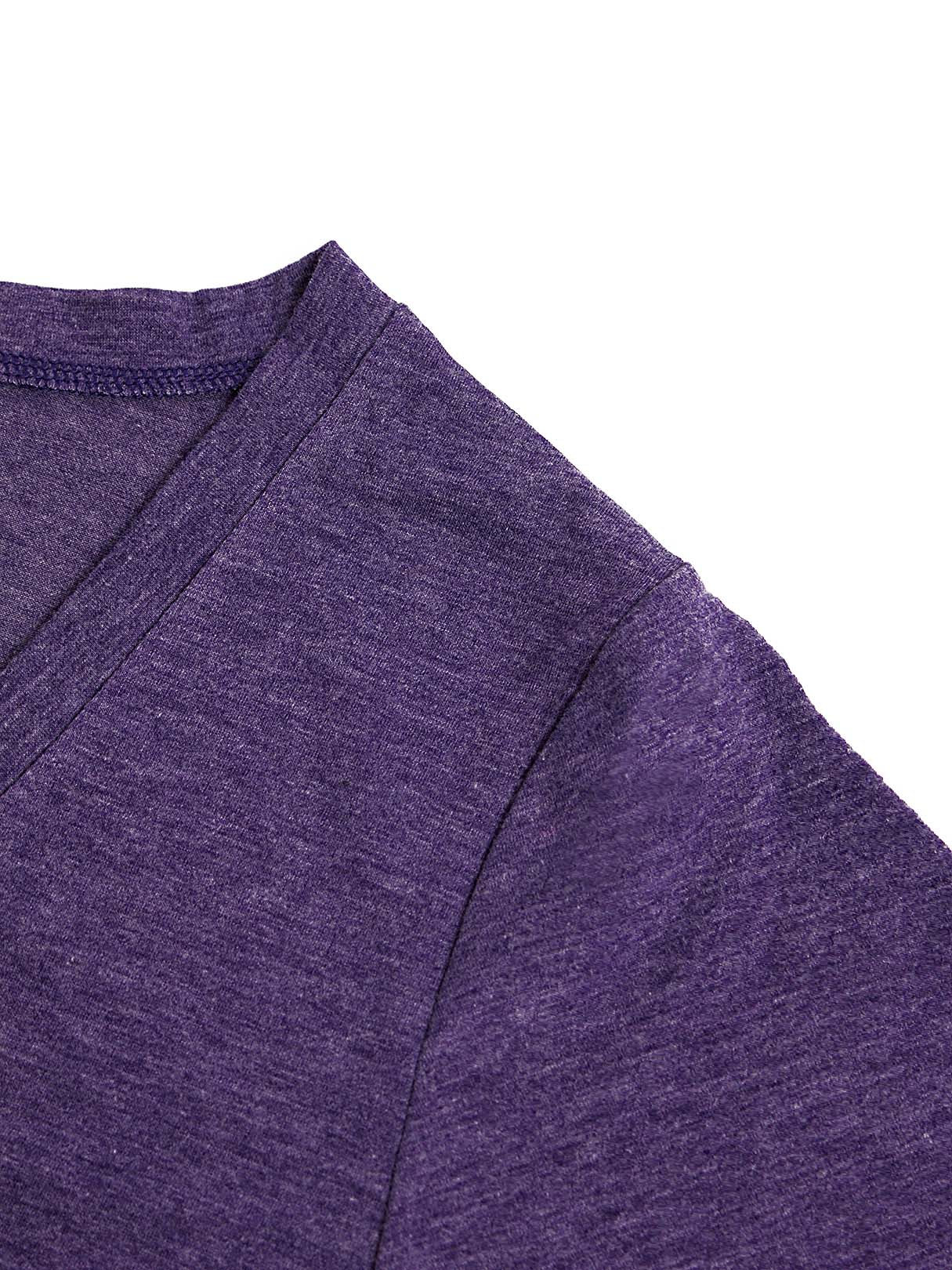 NEW FEELING Womens Purple T-Shirts