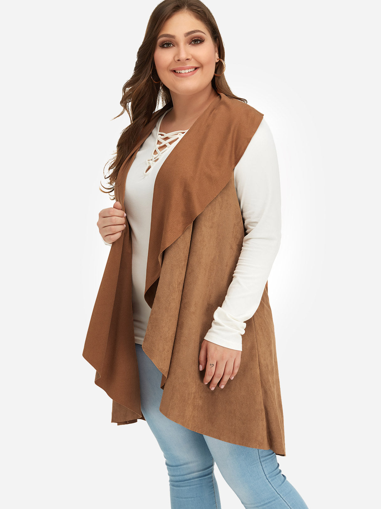 OEM Ladies Brown Plus Size Coats & Jackets