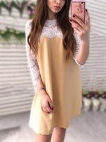 NEW FEELING Womens Khaki Mini Dresses