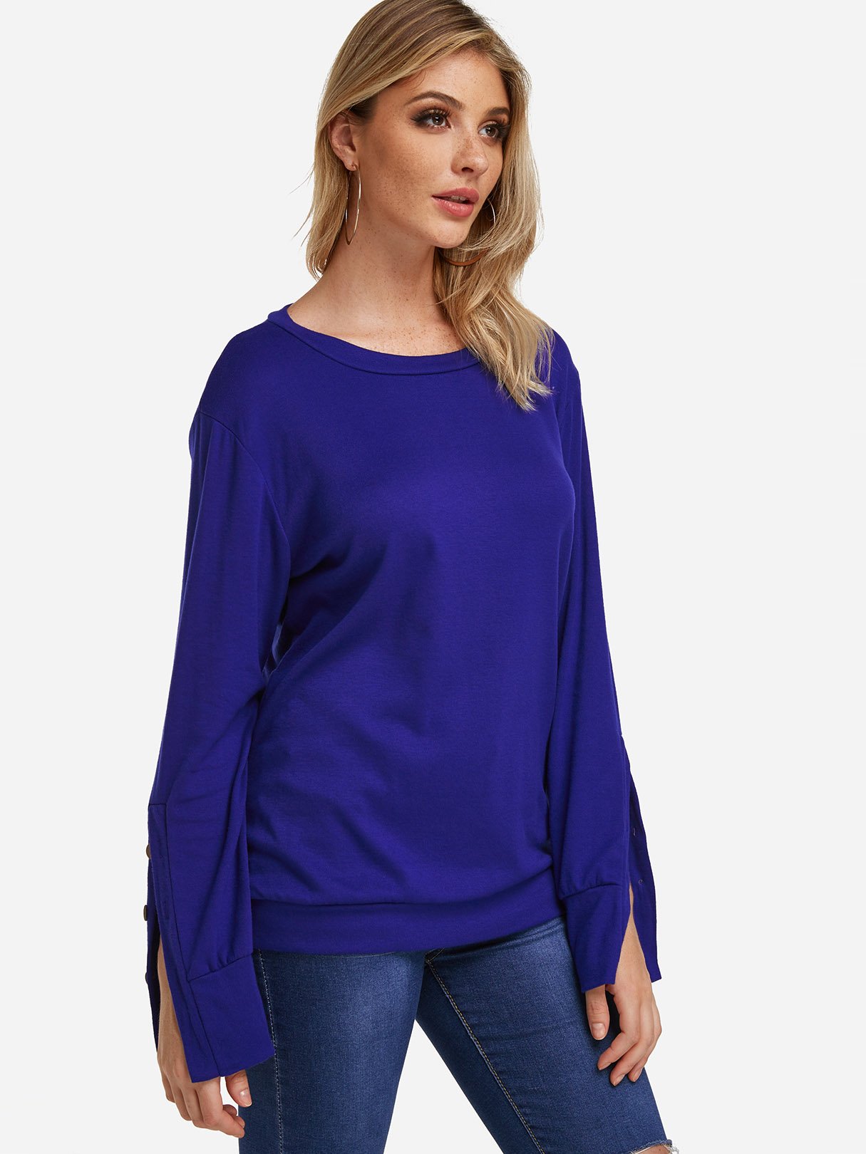 OEM Ladies Blue T-Shirts