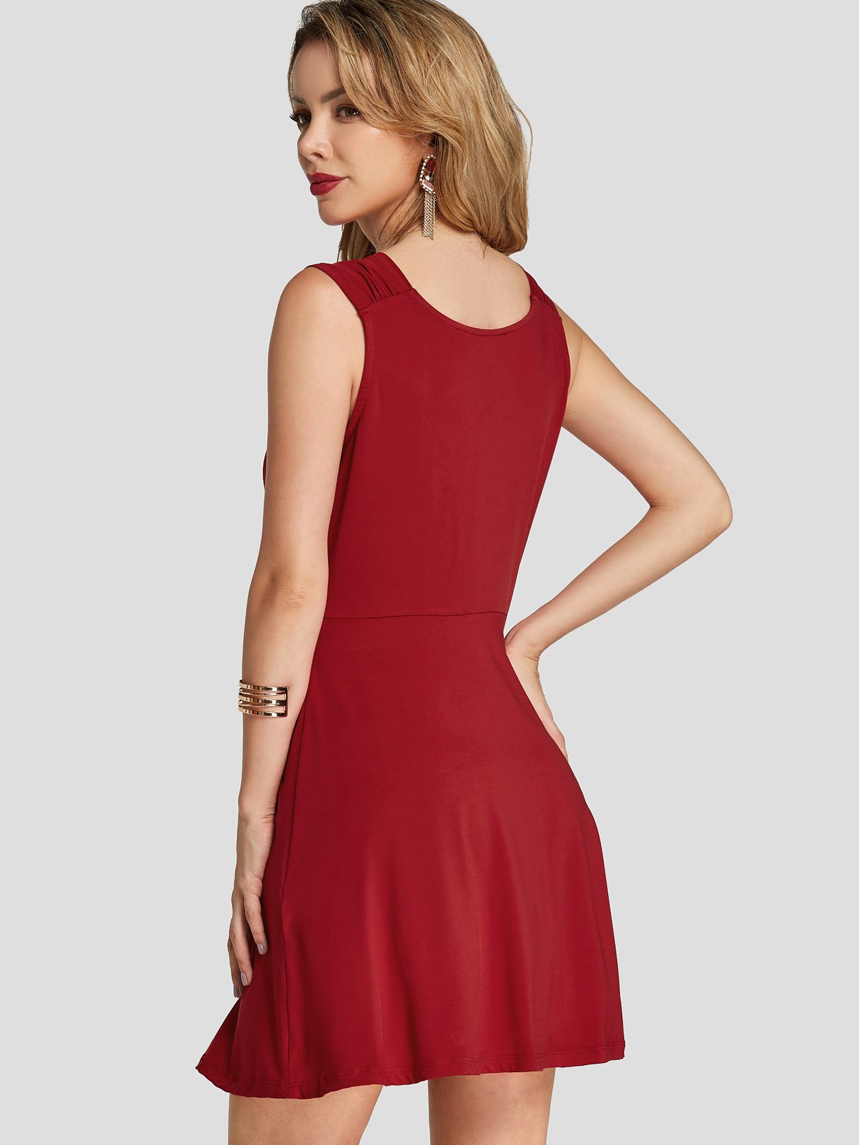 ODM Ladies Sleeveless Casual Dress