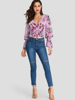 NEW FEELING Womens Pink Blouses