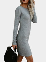 NEW FEELING Womens Grey Midi Dresses