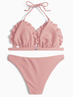 NEW FEELING Womens Pink Bikinis