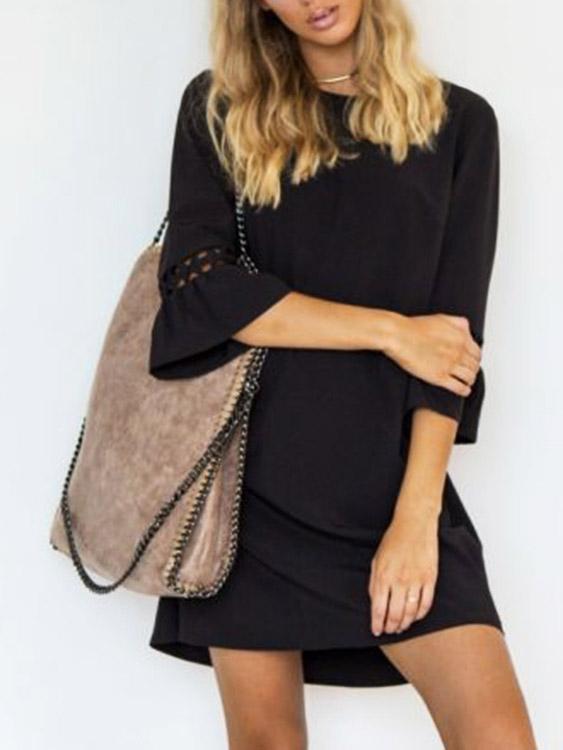 OEM Ladies Black Casual Dresses