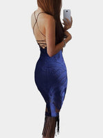 NEW FEELING Womens Blue Midi Dresses