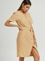 ODM Ladies Short Sleeve Casual Dresses