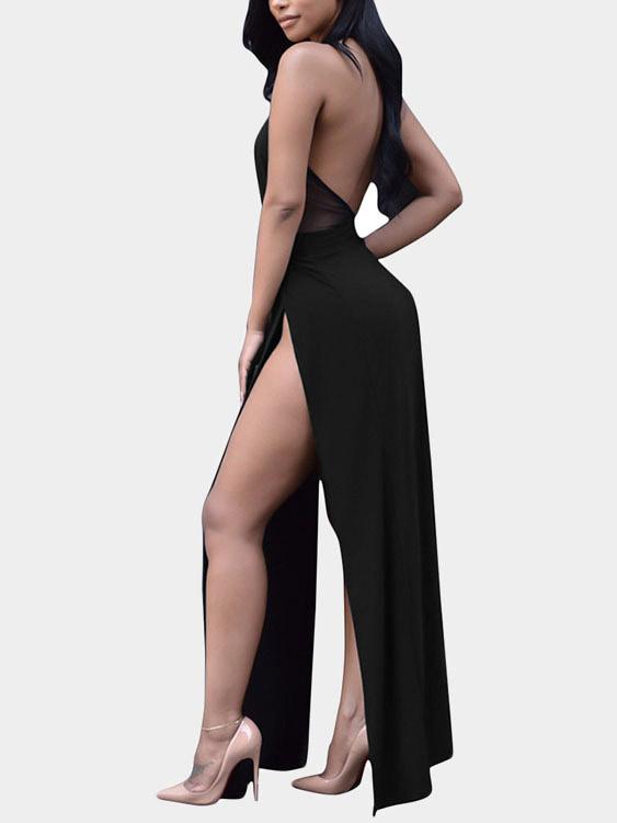 NEW FEELING Womens Black V-Neck Dresses