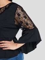 OEM ODM Womens 3/4 Sleeve Plus Size Tops