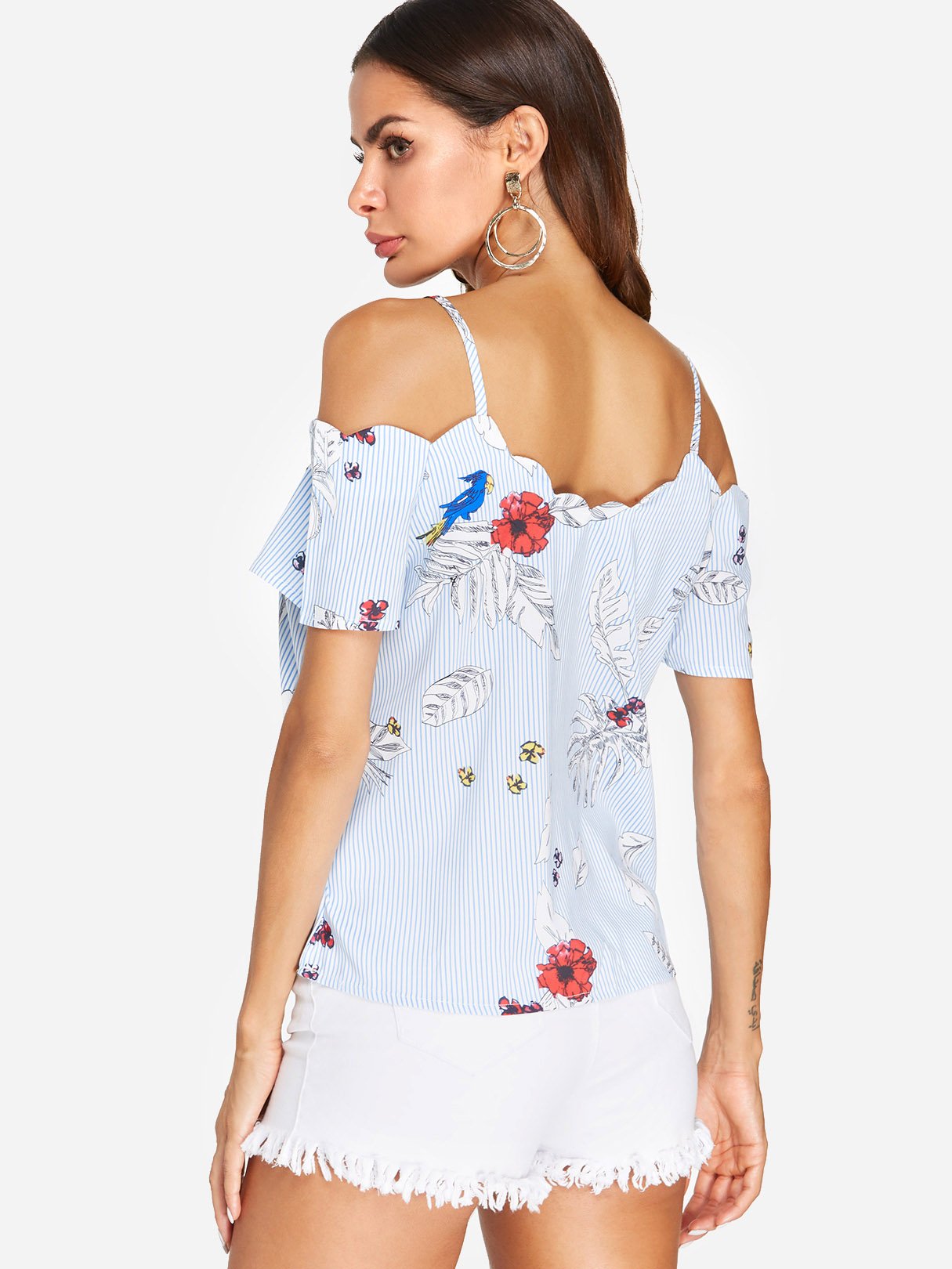 NEW FEELING Womens Blue Blouses