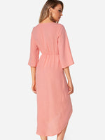 NEW FEELING Womens Pink Casual Dresses