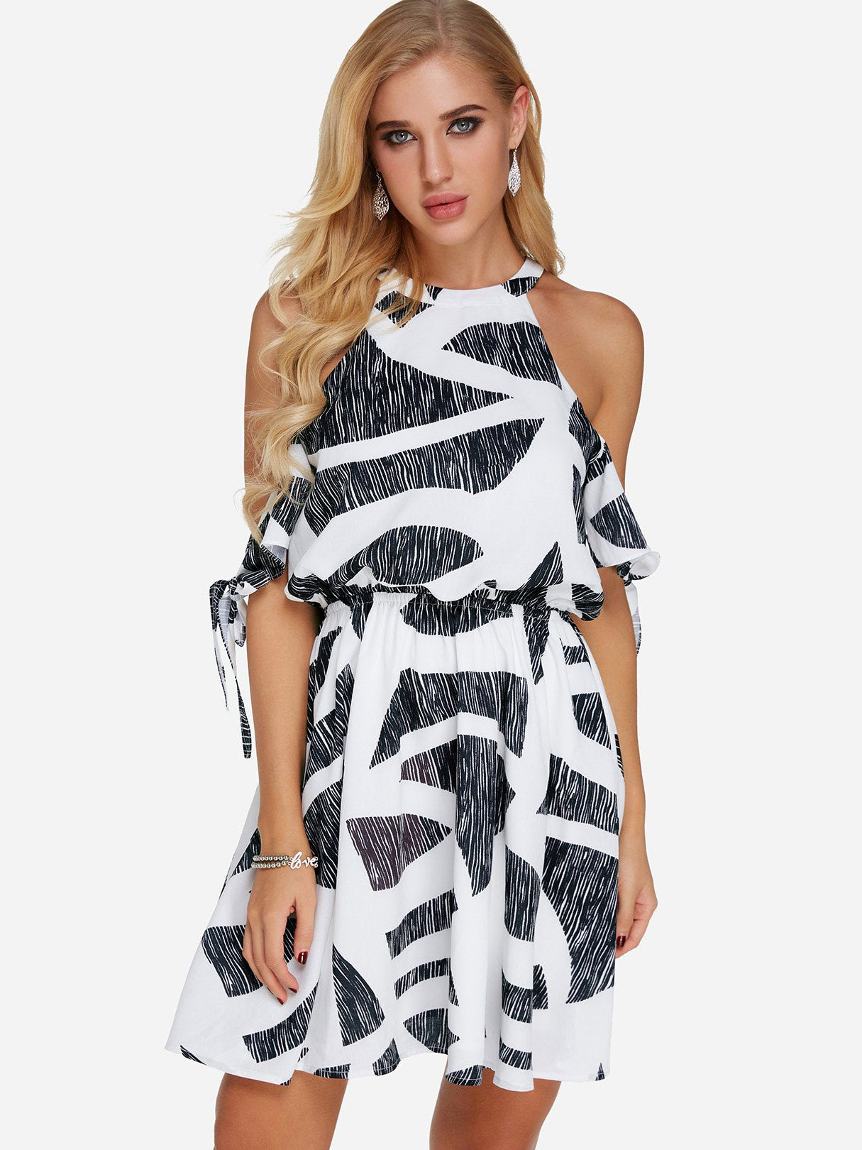ODM Ladies Half Sleeve Casual Dress