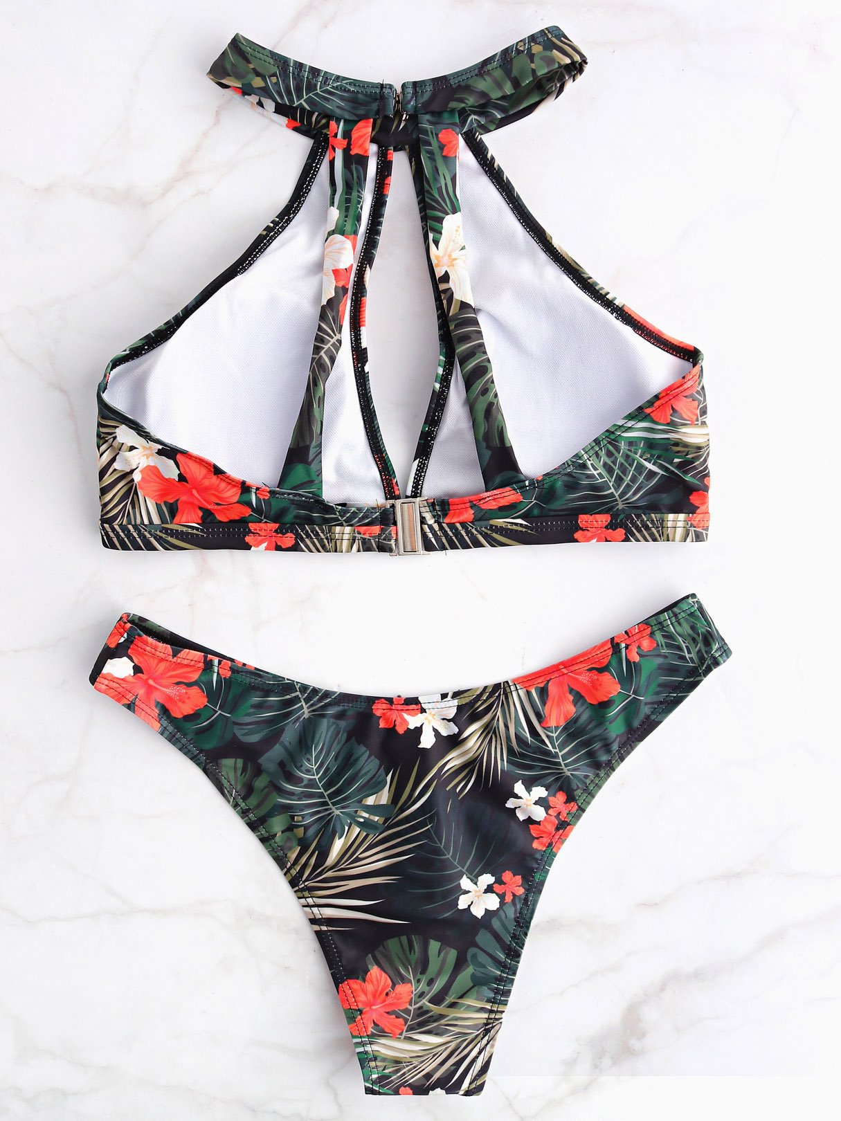 NEW FEELING Womens Floral Bikinis