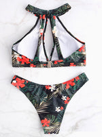 NEW FEELING Womens Floral Bikinis
