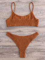 NEW FEELING Womens Orange Bikinis