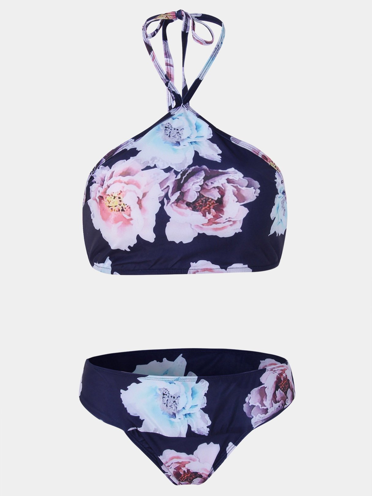 NEW FEELING Womens Blue Bikinis
