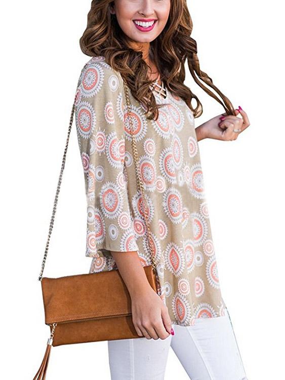 NEW FEELING Womens Multi T-Shirts