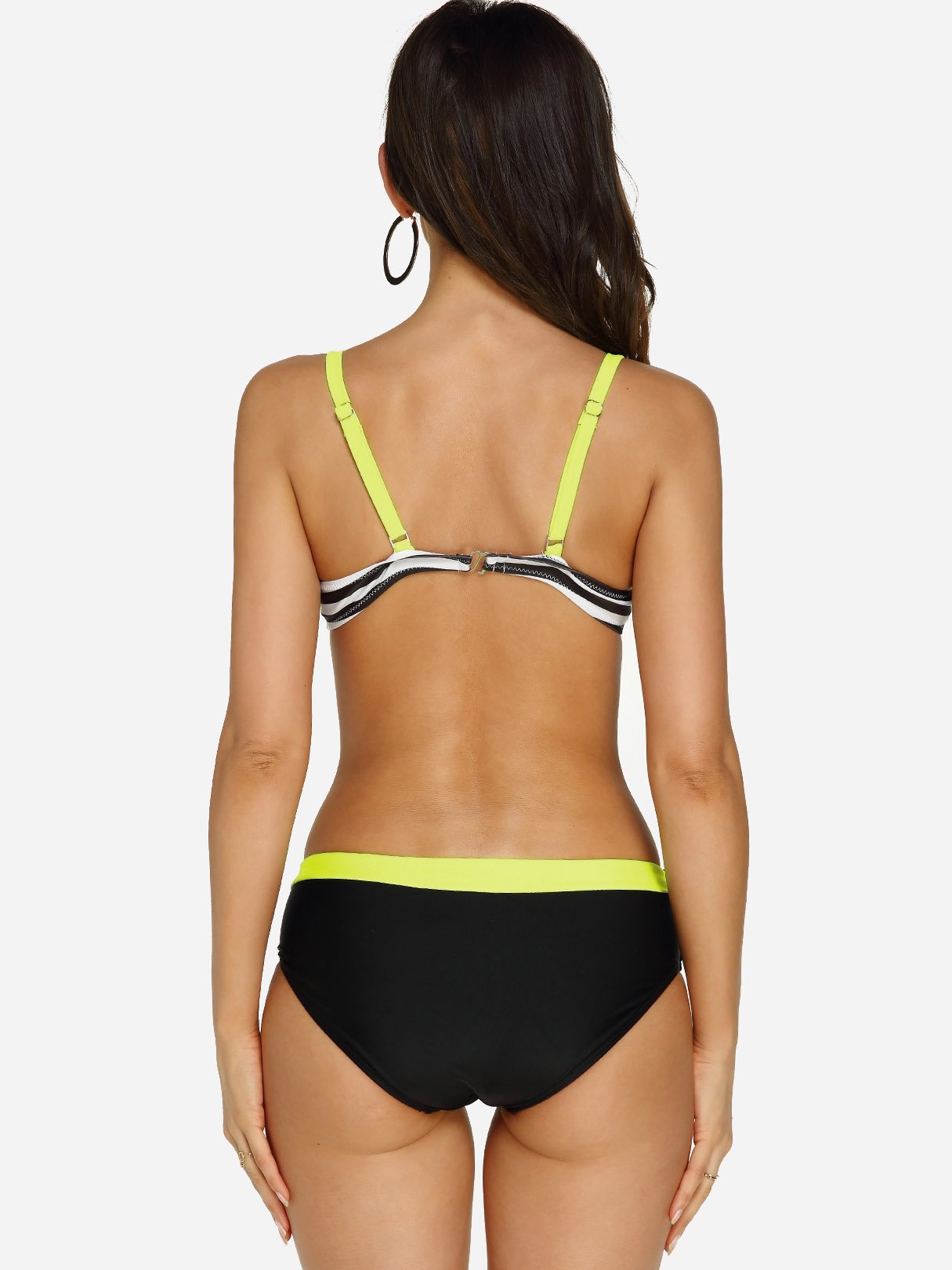 NEW FEELING Womens Yellow Bikinis