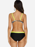 NEW FEELING Womens Yellow Bikinis