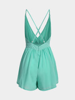 NEW FEELING Womens Green Playsuits
