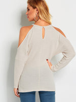 NEW FEELING Womens Beige T-Shirts