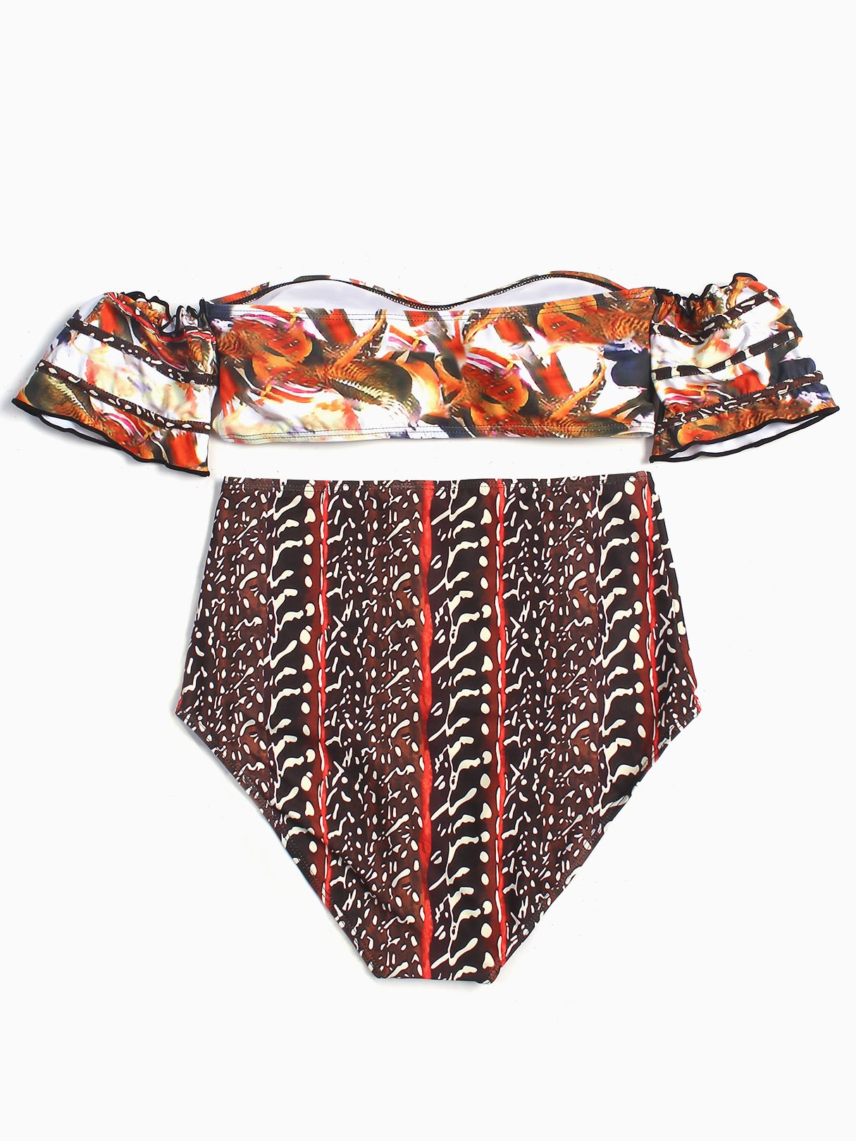 NEW FEELING Womens Red Bikinis
