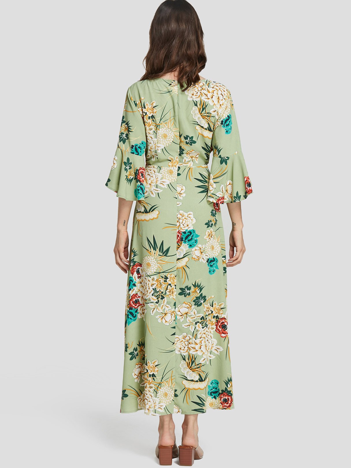 ODM Ladies Half Sleeve Maxi Dresses