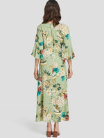 ODM Ladies Half Sleeve Maxi Dresses