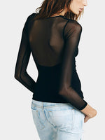 NEW FEELING Womens Black T-Shirts