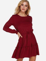 ODM Ladies Long Sleeve Casual Dresses