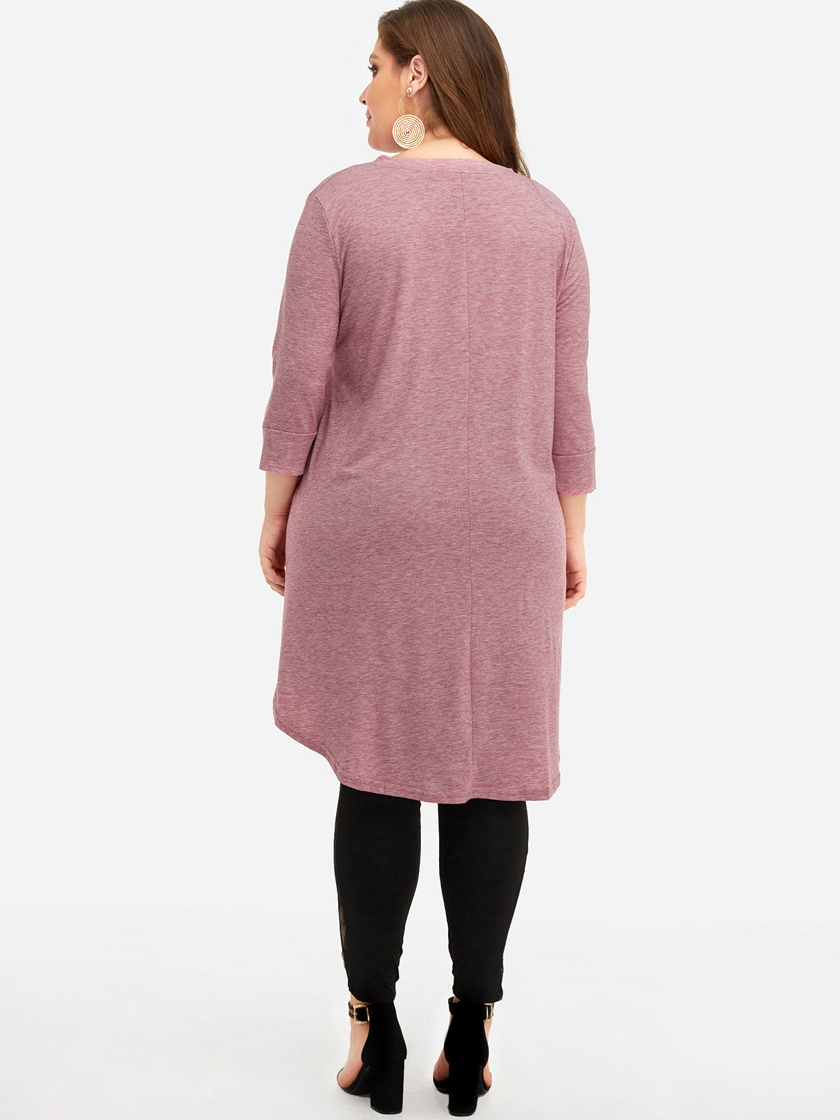 NEW FEELING Womens Pink Plus Size Tops