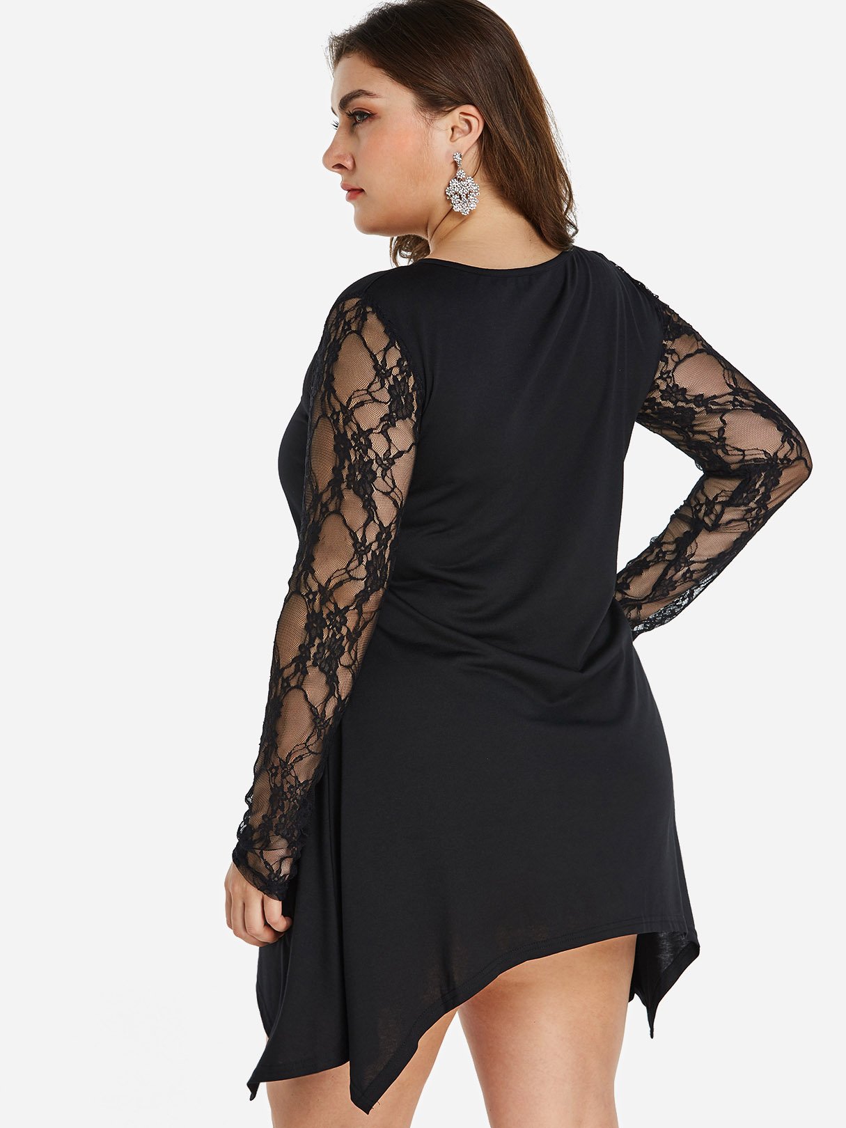 NEW FEELING Womens Black Plus Size Dresses
