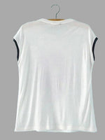 NEW FEELING Womens White T-Shirts