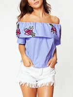 OEM Ladies Blue T-Shirts