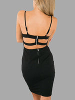 NEW FEELING Womens Black Mini Dresses