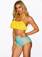 Navy Green Bikinis