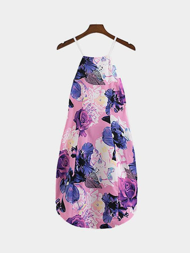 Wholesale Floral Print Hollow Out Mini Dresses