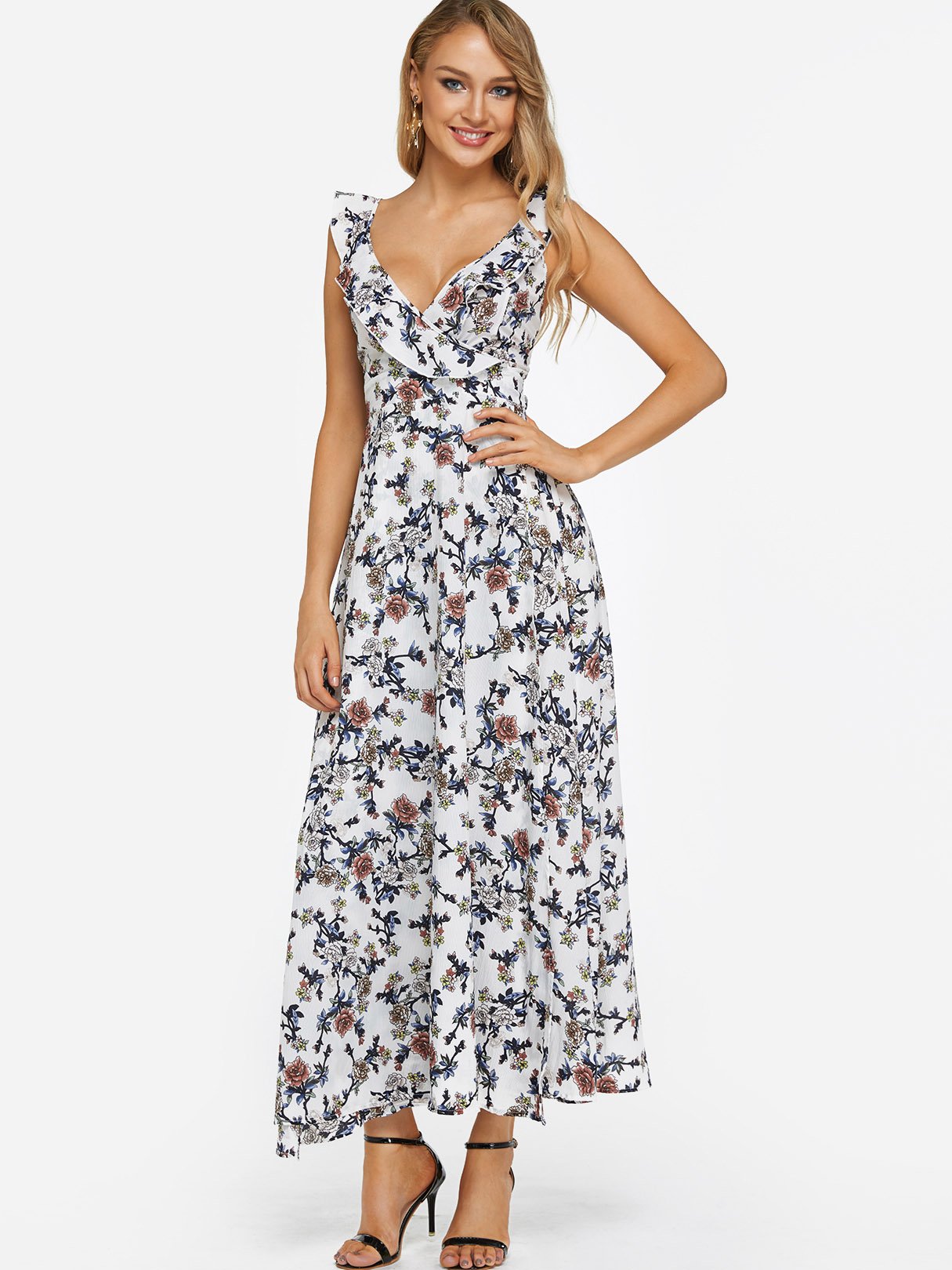 ODM Ladies Sleeveless Maxi Dress