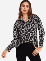 Custom Womens Leopard Blouses