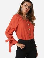 ODM Ladies Long Sleeve Blouses