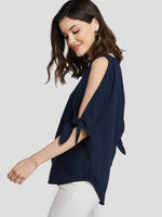 OEM Ladies Navy Blouses