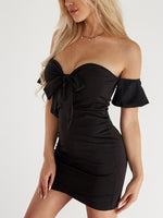 OEM Ladies Black Mini Dresses