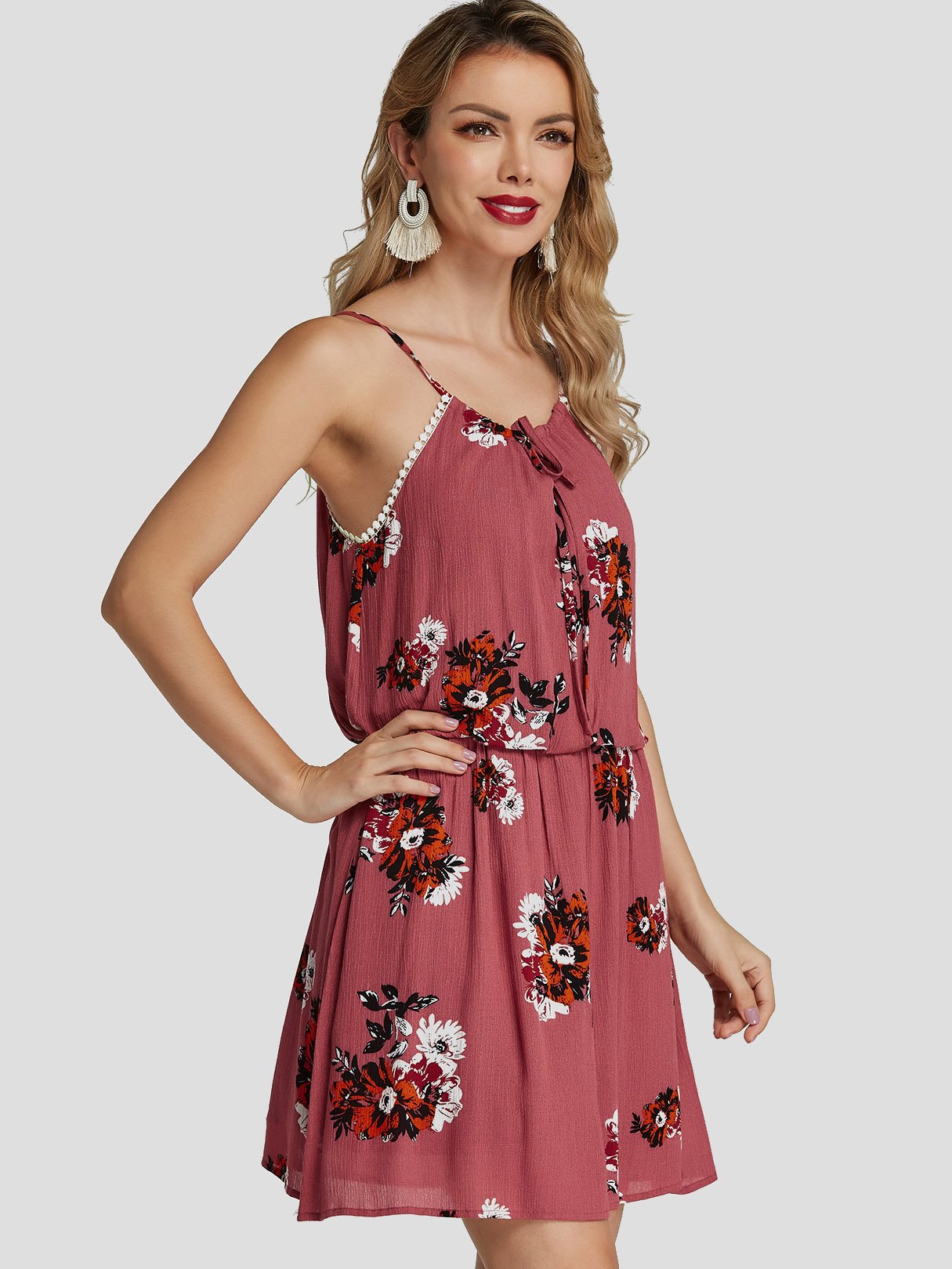 OEM Ladies Red Mini Dresses