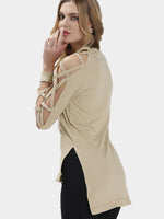 NEW FEELING Womens Beige T-Shirts