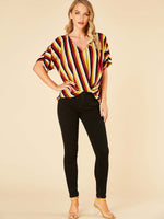 NEW FEELING Womens Multi Blouses