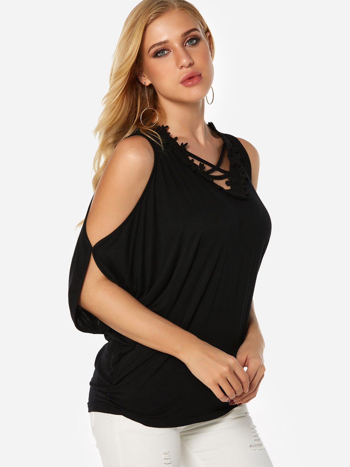 OEM Ladies Black Blouses