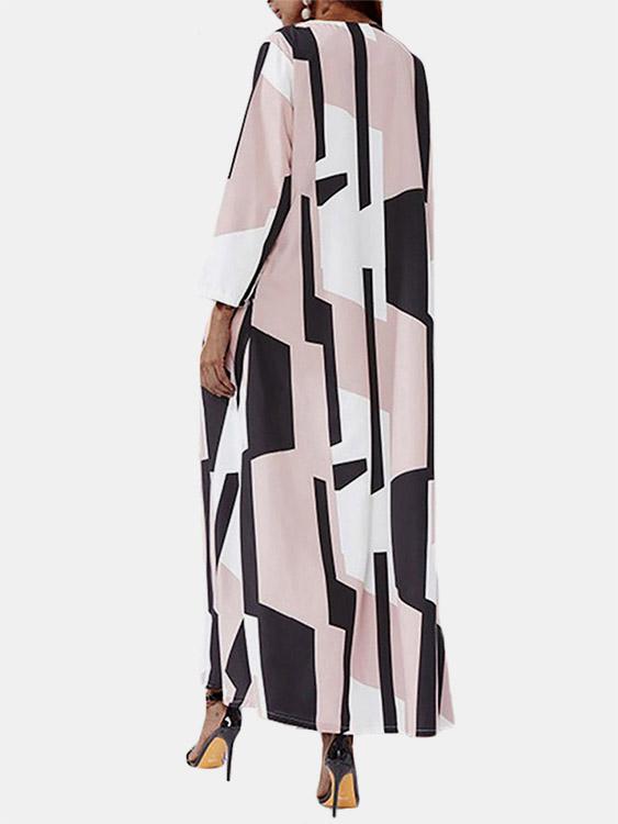 NEW FEELING Womens Color Block Maxi Dresses
