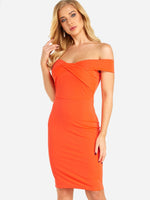 ODM Ladies Short Sleeve Midi Dresses